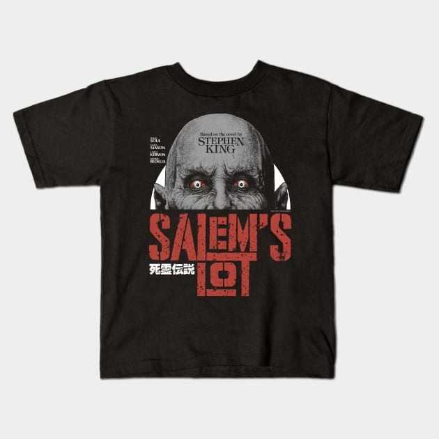 Salem's Lot, Stephen King, Horror Classic Kids T-Shirt by PeligroGraphics